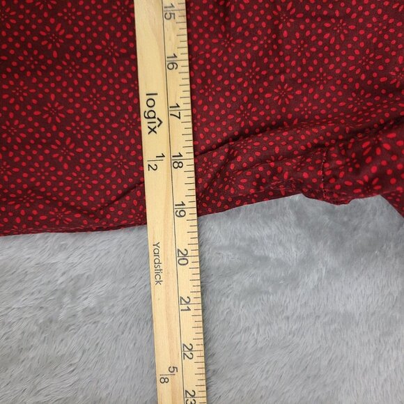 Taylorbyrd 1930 Shirt Mens Med Red Textured Long Sleeve Cotton Button up - Picture 3 of 8